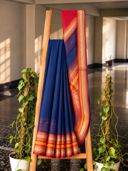 Rangrez saree in Royal Blue