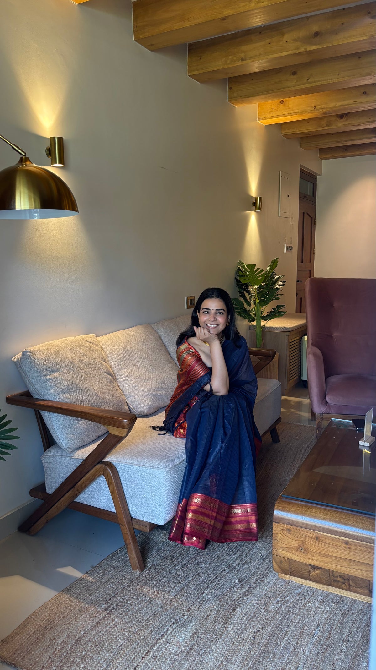 Rangrez saree in Royal Blue